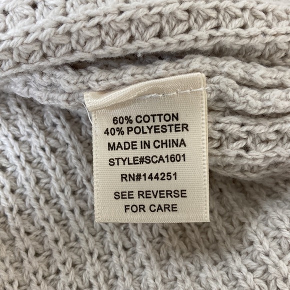 Sincerely Jules Taupe Cinched Front Sweater - Picture 7 of 11